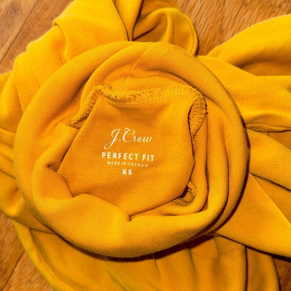 J. Crew Yellow Fitted Long Sleeve T-Shirt - Picture 2 of 9
